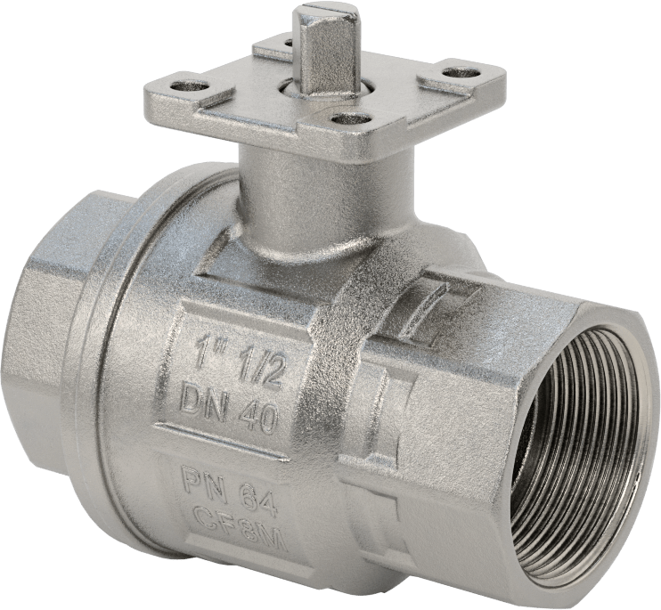 Akış Ayar Valfi Gövdesi, 316 Paslanmaz Çelik, 1-1/2" NPT Dişi