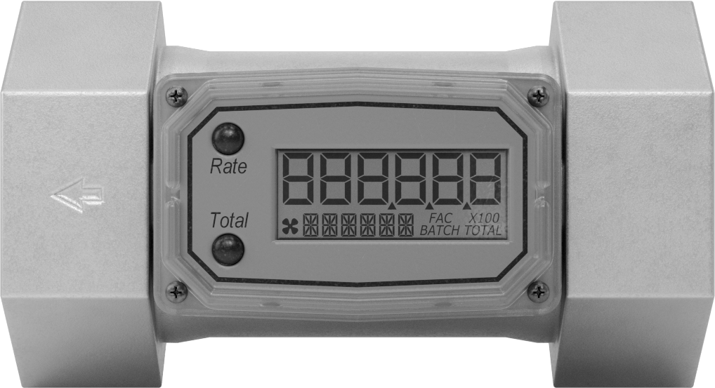 Akış Ölçer/Toplayıcı, Yağ ve Yakıt için, NIST Sertifikası, 2 NPT Dişi, 30 ila 300 gpm