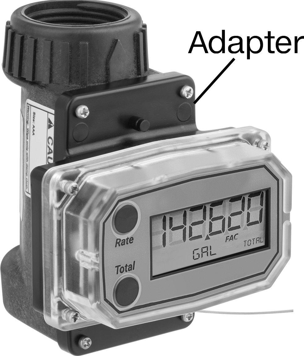 Shown with 90° Display Adapter Kit