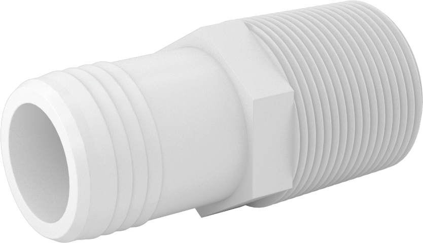 Su için Düşük Basınçlı Plastik Boru Bağlantı Parçası, Adaptör, Naylon, 1-1/4 Borulu Dişli Erkek x NPT
