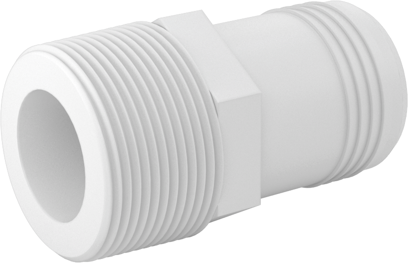 Su için Düşük Basınçlı Plastik Boru Bağlantı Parçası, Adaptör, Naylon, 1-1/2 Boru Dikenli Erkek x NPT