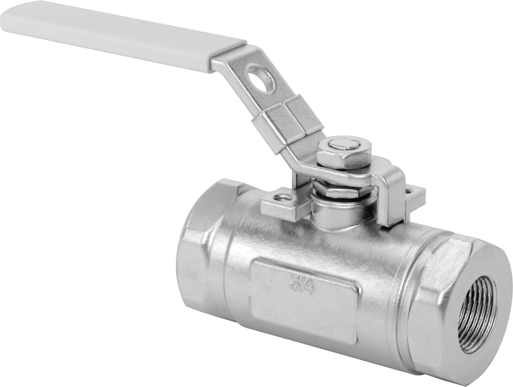 Yakıt için 316 Paslanmaz Çelik Açma/Kapama Vanası, Floroelastomer Conta, 3/4 NPT Dişi, 3600 PSI Maksimum