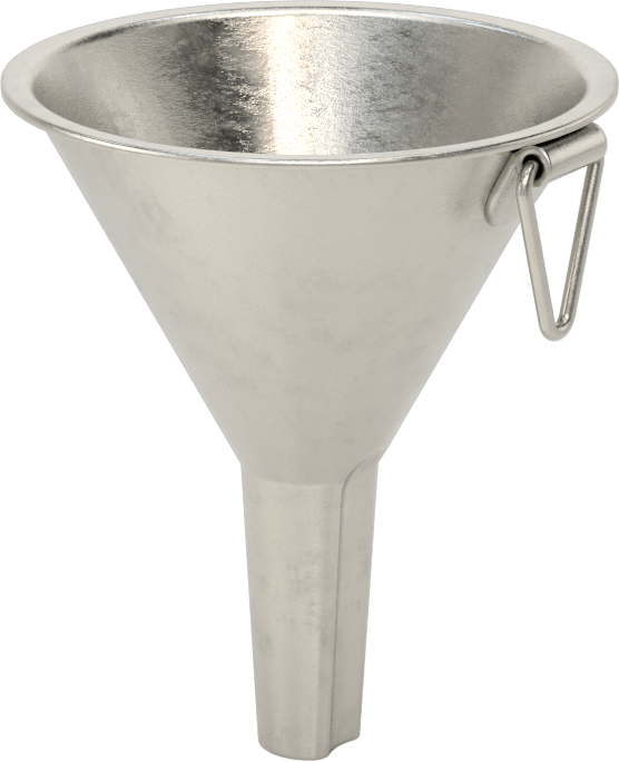 304 Paslanmaz Çelik Huni, 2-1/4 FL. oz. Kapasite