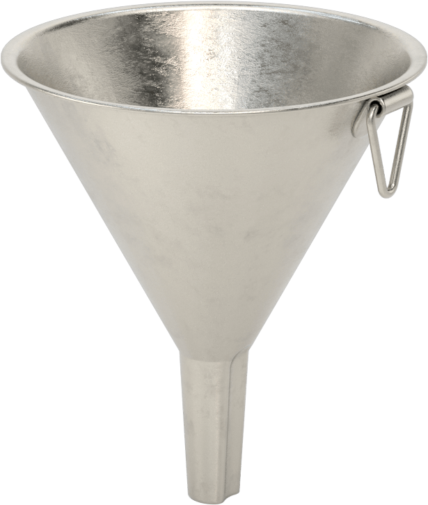 304 Paslanmaz Çelik Huni, 6-1/4 FL. oz. Kapasite