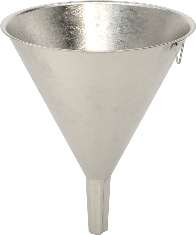 304 Paslanmaz Çelik Huni, 64 FL. oz. Kapasite