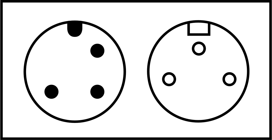 3 Pole M12 Plug × 3 Pole Mini Socket
