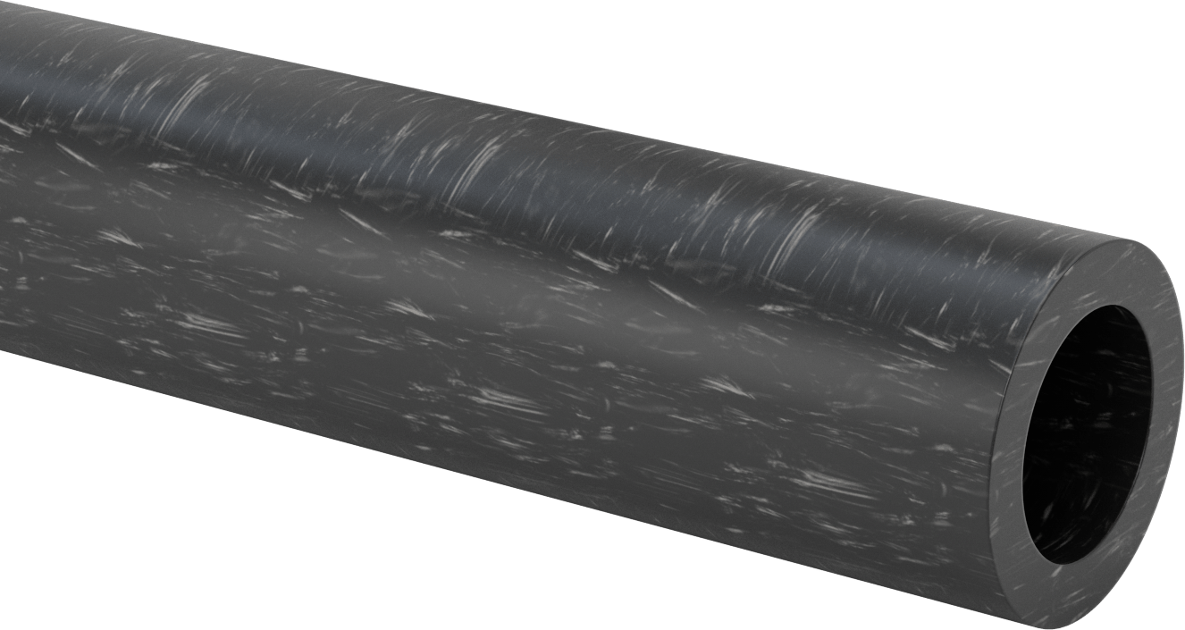 MDS Dolgulu, İşlenmesi Kolay Döküm Naylon Boru, Aşınmaya Dayanıklı, 3/4" Duvar Kalınlığı, 4-1/2" OD, 3" ID, 2 Ayak Uzunluk