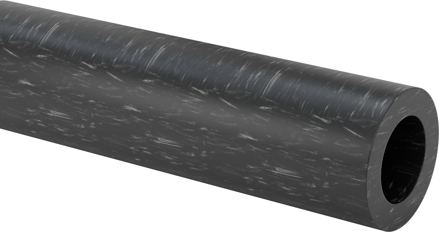 MDS Dolgulu, İşlenmesi Kolay Döküm Naylon Boru, Aşınmaya Dayanıklı, 1-1/4" Duvar Kalınlığı, 6-1/2" OD, 4" ID, 2 Ayak Uzunluk
