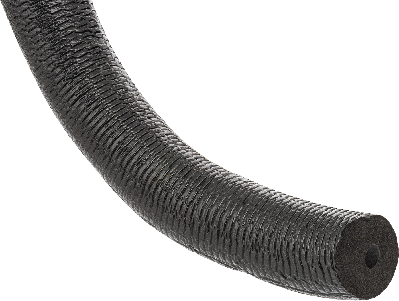 UV'ye Dayanıklı Esnek Kauçuk Köpük Boru Yalıtımı, Kılıf ile, 3/4" Duvar Kalınlığı, 5/8" ID, 2-1/4" OD, 6 Fit Uzunluk