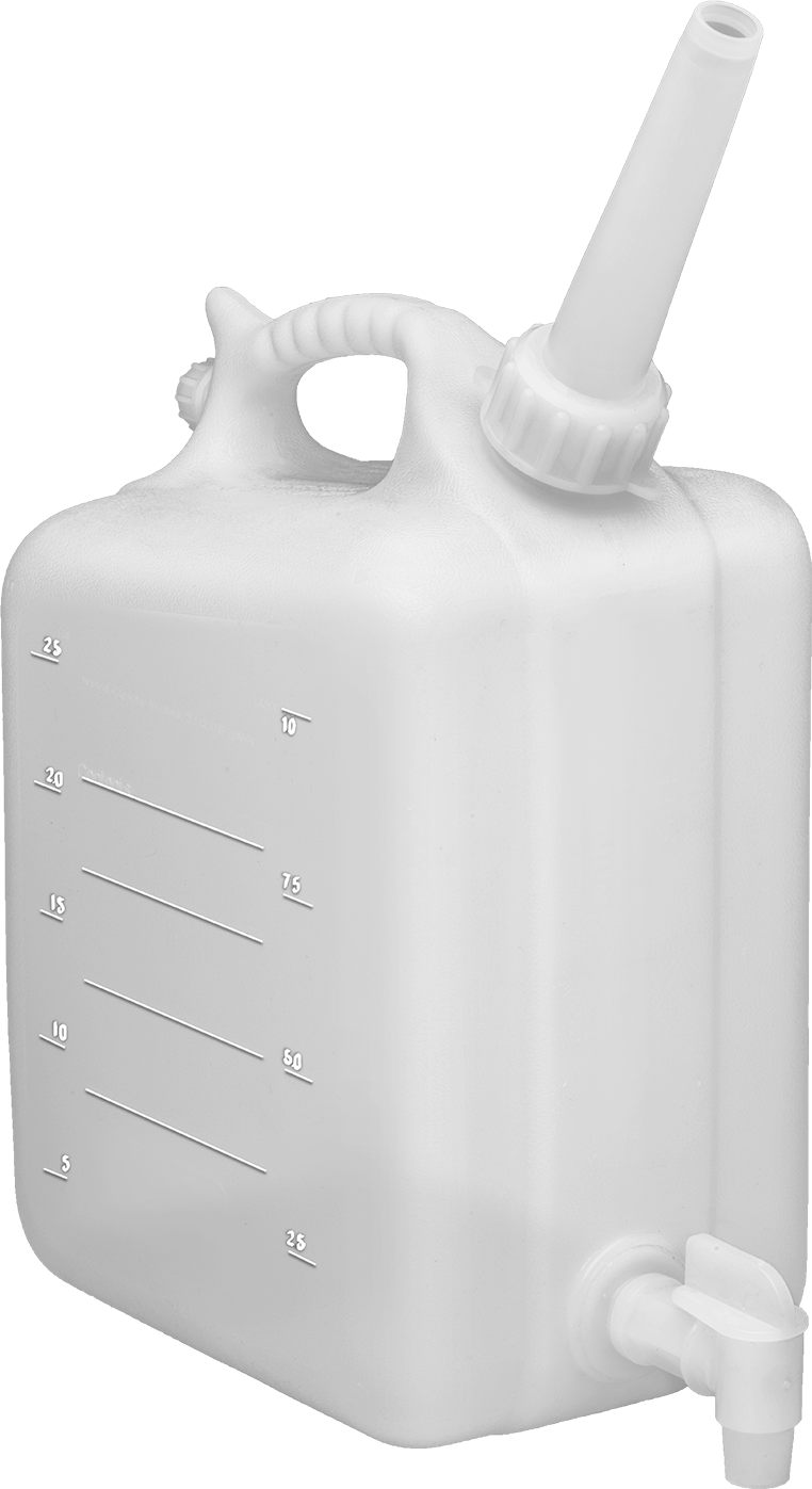 Musluklu HDPE Damacana, 2,5 Galon Kapasite