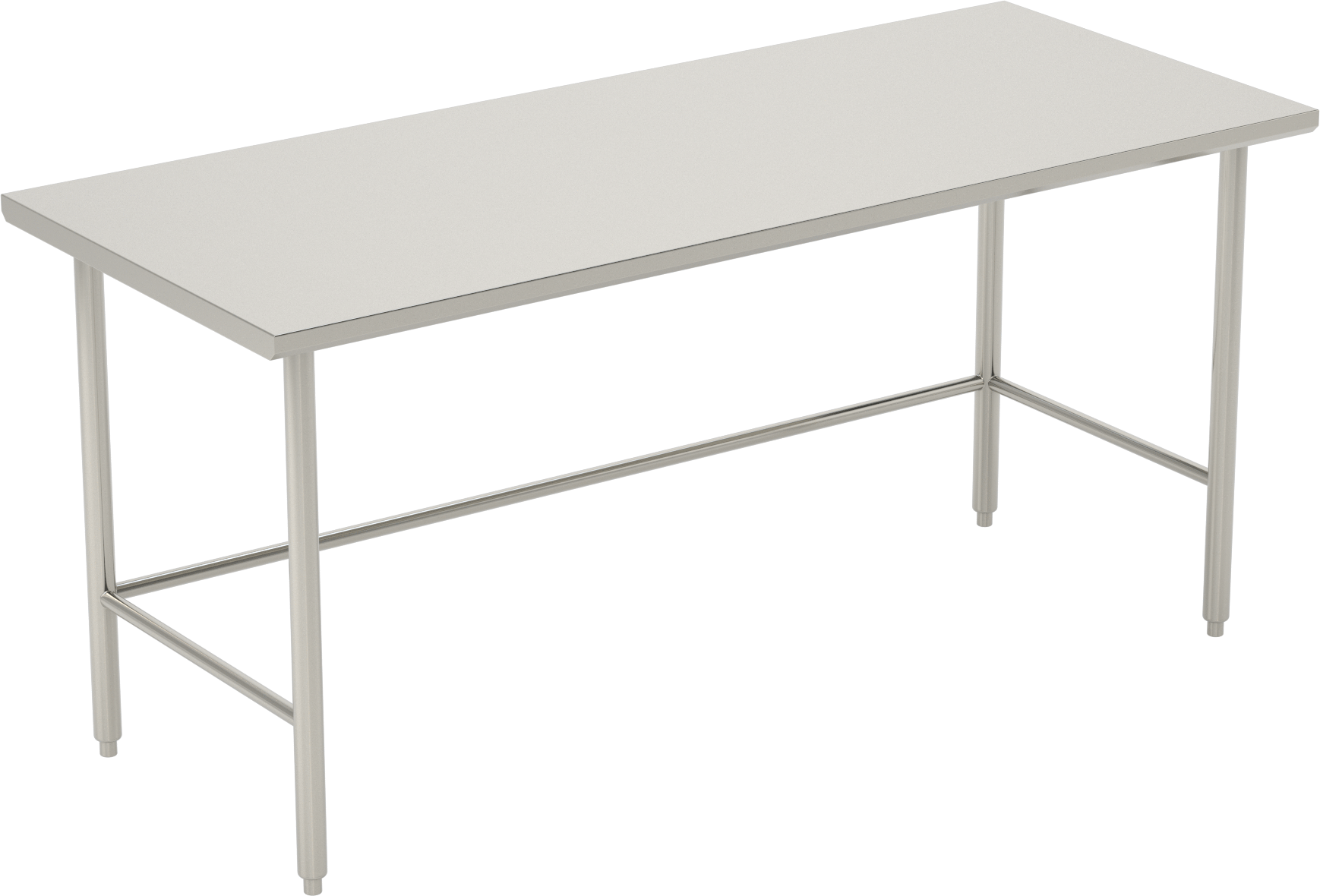 Paslanmaz Çelik Masa, Sabit, 34“ Yükseklik x 72” Genişlik x 30" Derinlik