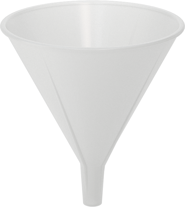 4 FL oz Plastik Huni