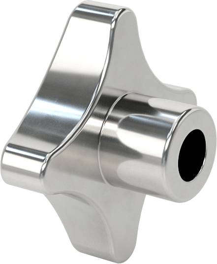 Paslanmaz Çelik Dört Kollu Topuz, 3/8“ Çaplı 11/16” Derinlikli Delik