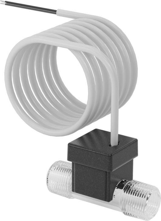 Akış Transmitteri, Türbin Akışı, Poliamid, 1/4 NPT Erkek, 0.026-0.65GPM