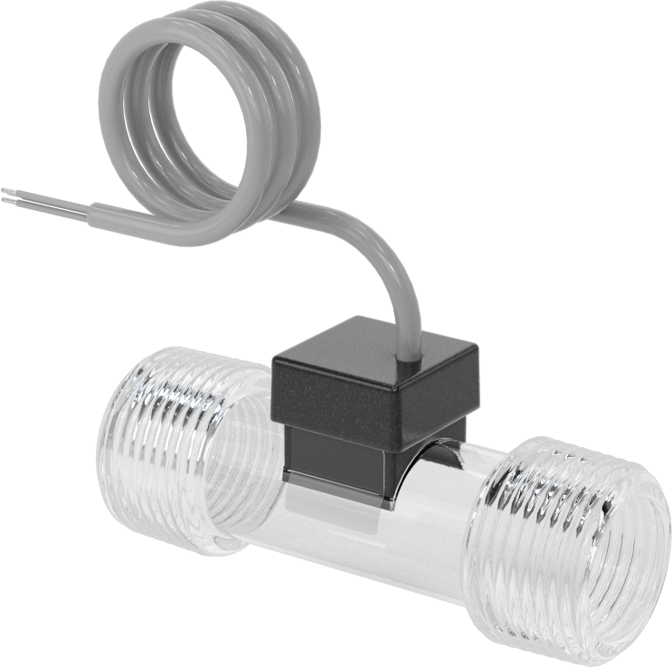 Akış Transmitteri, Türbin Akışı, Poliamid, 3/4 NPT Erkek, 1.32-17.17 gpm