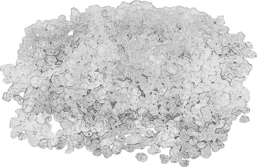 Darbeye Dayanıklı Plastik Peletler, Polikarbonat, Şeffaf, 50 lb. Karton Kutu