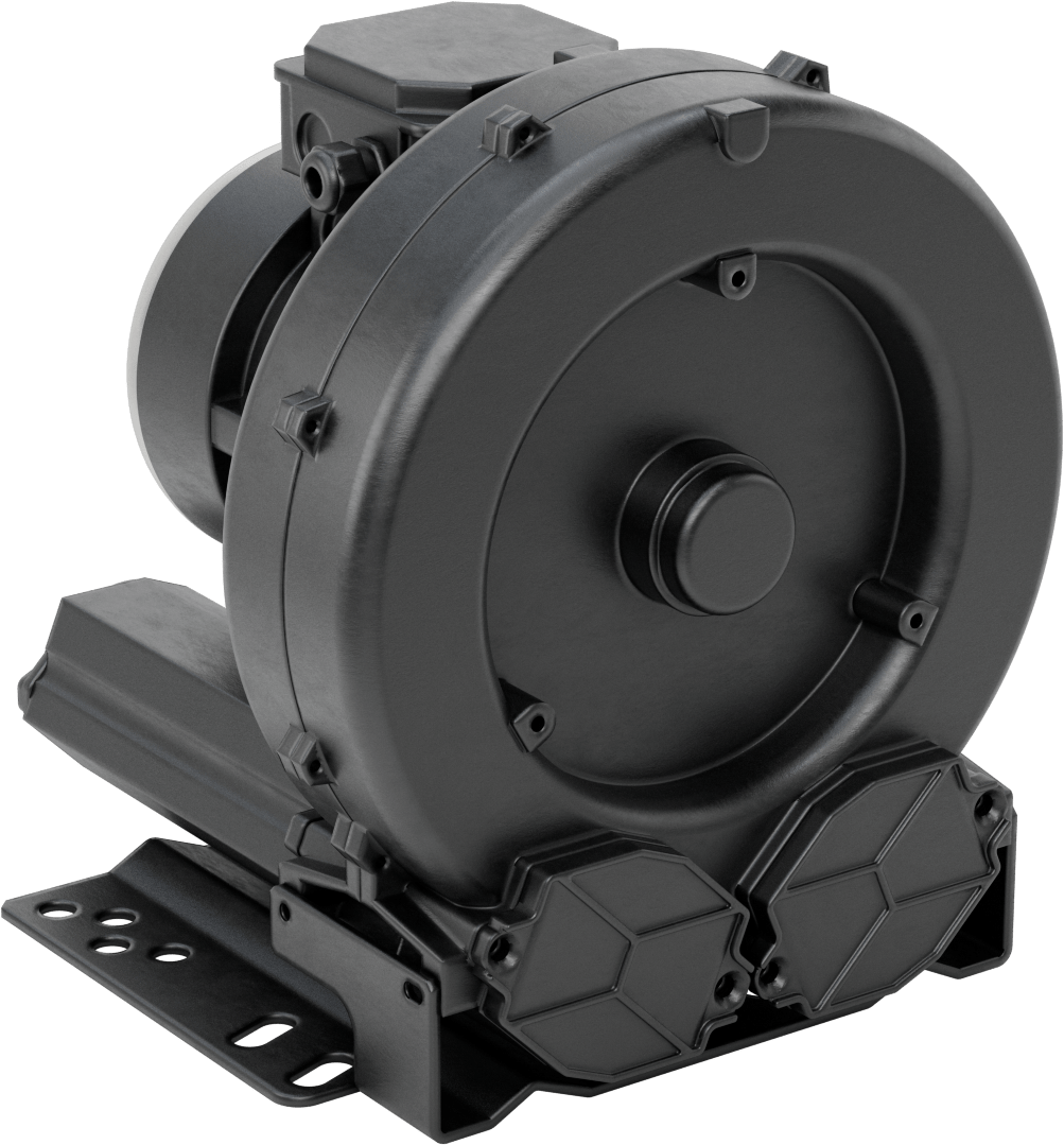 Yüksek Akışlı Düşük Basınçlı Sıkıştırılmış Hava Üfleyici, Tek Kademeli, 3 Phase, 208/230/460V AC, 2 hp