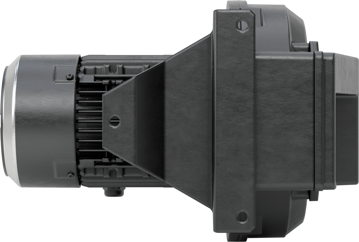 Yüksek Akışlı Düşük Basınçlı Sıkıştırılmış Hava Üfleyici, 2 Stage, 1 Phase, 35CFM @ 0 PSI Maksimum Akış Hızı, 3/4 hp