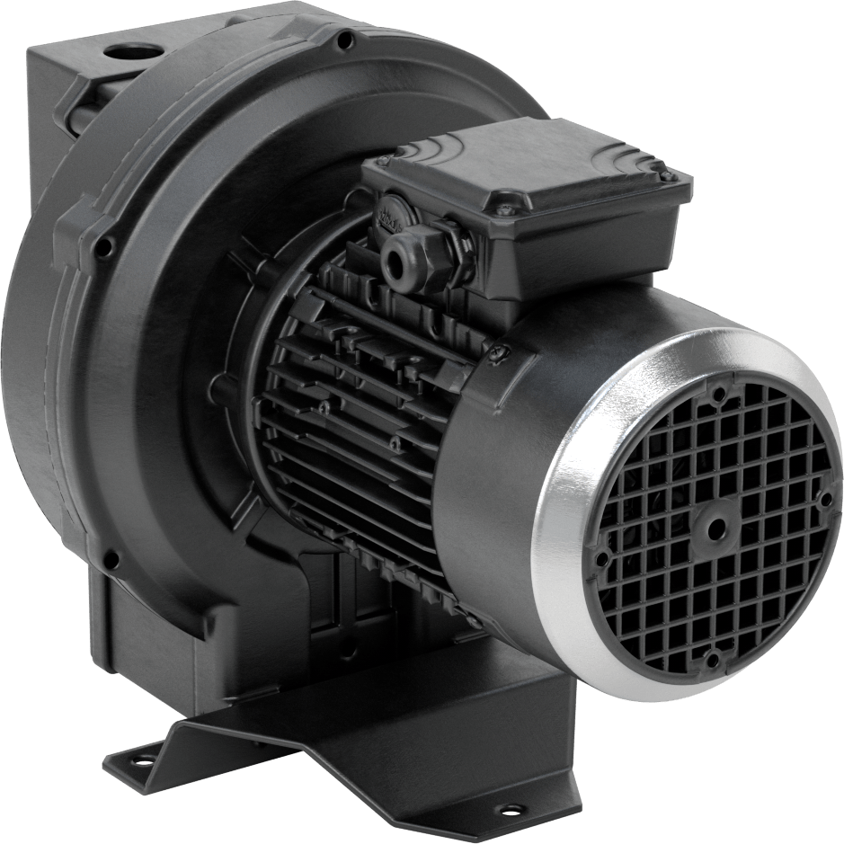 Yüksek Akışlı Düşük Basınçlı Sıkıştırılmış Hava Üfleyici, İki Aşamalı, 3 Phase, 208/230/460V AC, 3/4 hp