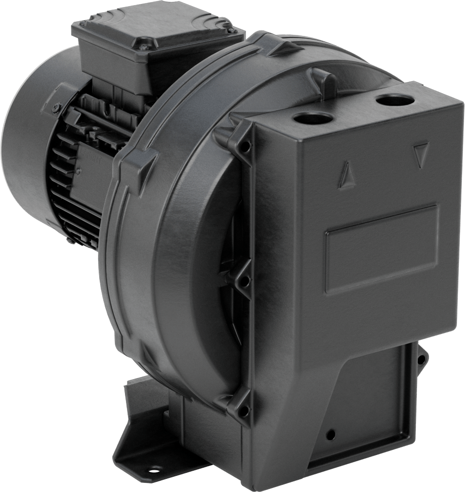 Yüksek Akışlı Düşük Basınçlı Sıkıştırılmış Hava Üfleyici, İki Aşamalı, 3 Phase, 208/230/460V AC, 3/4 hp