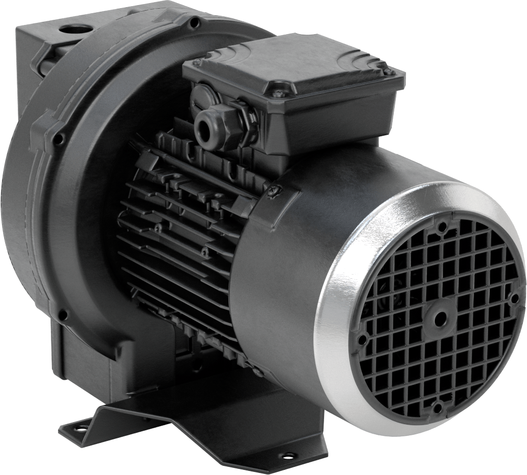 Yüksek Akışlı Düşük Basınçlı Sıkıştırılmış Hava Üfleyici, İki Aşamalı, 3 Phase, 208/230/460V AC, 1 hp