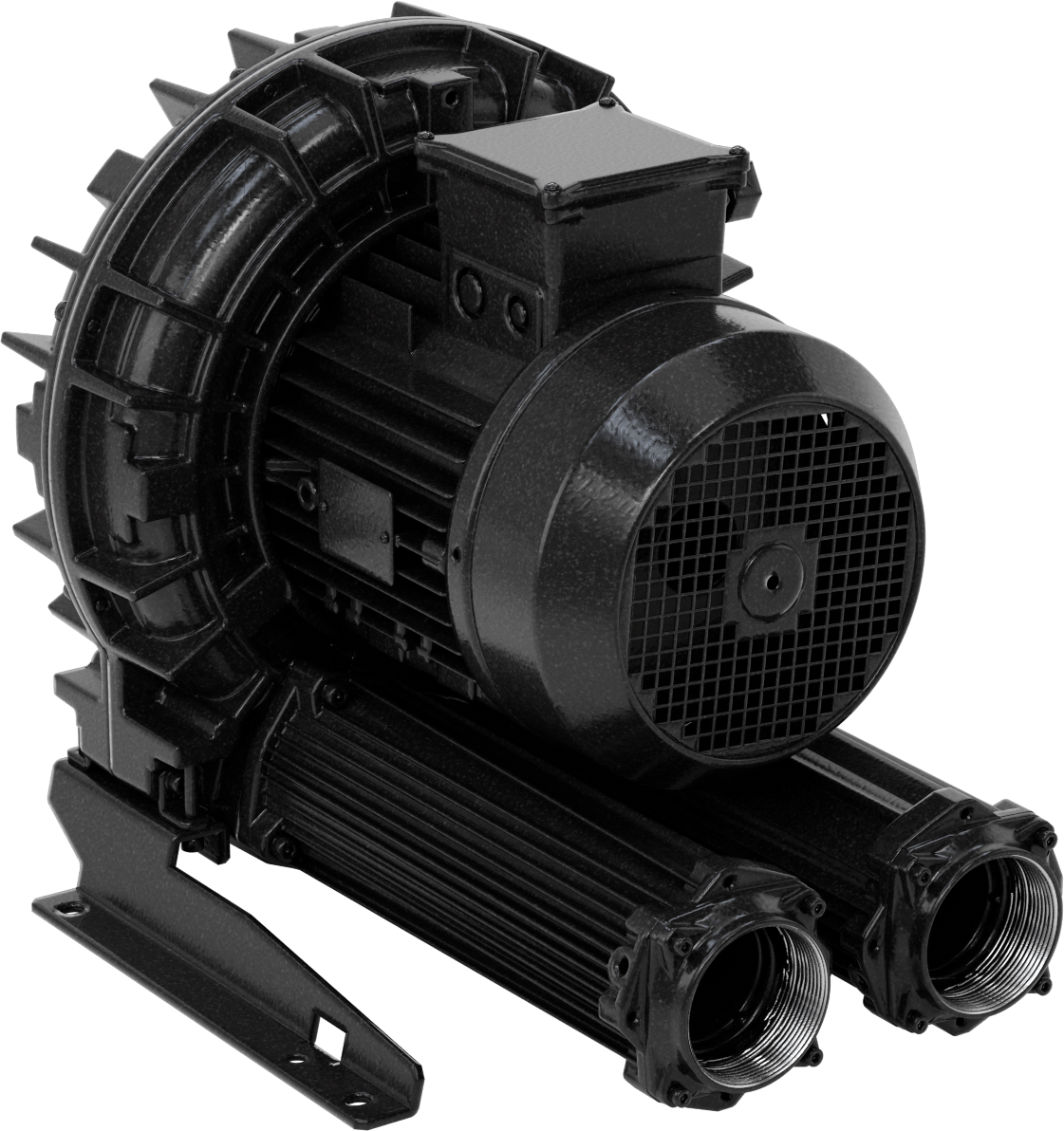 Yüksek Akışlı Düşük Basınçlı Sıkıştırılmış Hava Üfleyici, Tek Kademeli, 3 Phase, 208/230/460V AC, 307 CFM@0 PSI