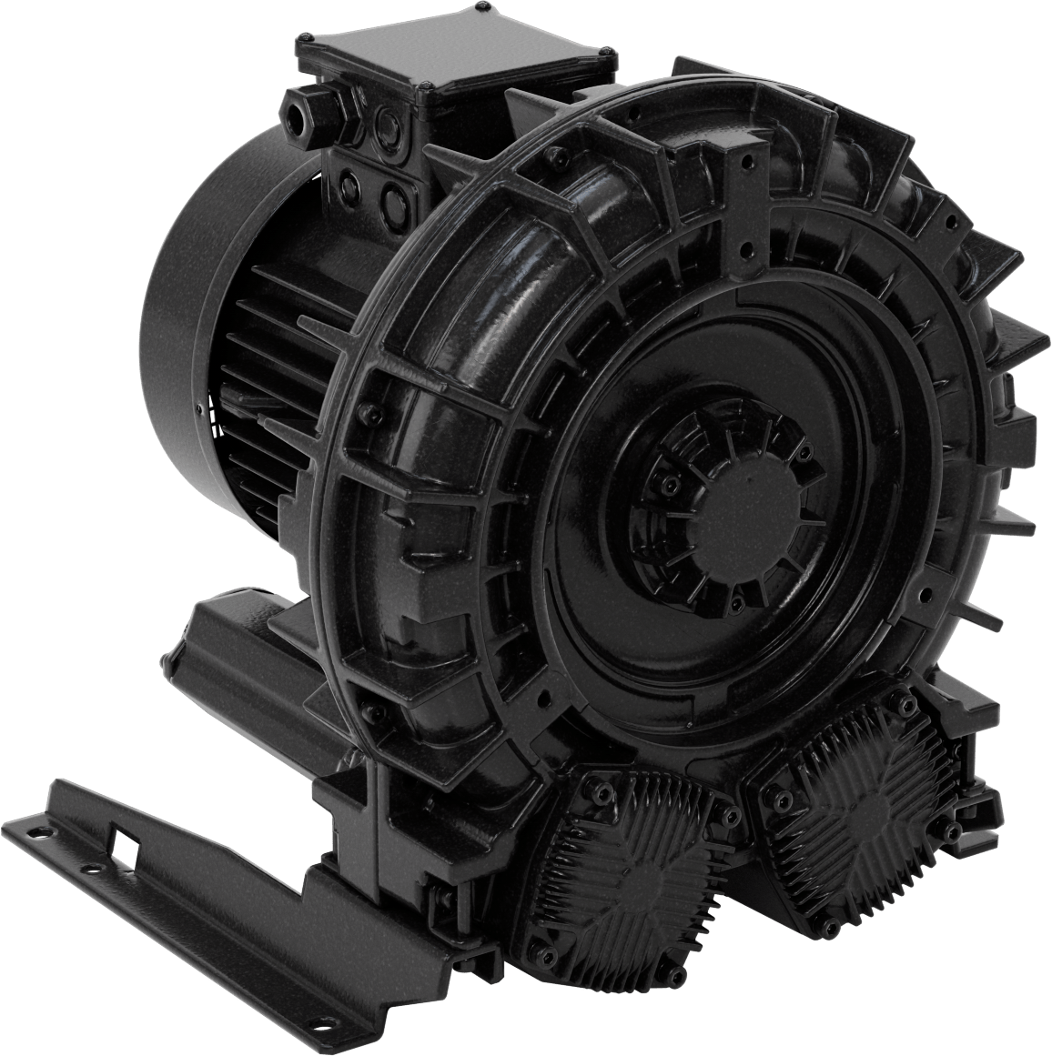 Yüksek Akışlı Düşük Basınçlı Sıkıştırılmış Hava Üfleyici, İki Aşamalı, 3 Phase, 208/230/460V AC, 7-1/2 hp