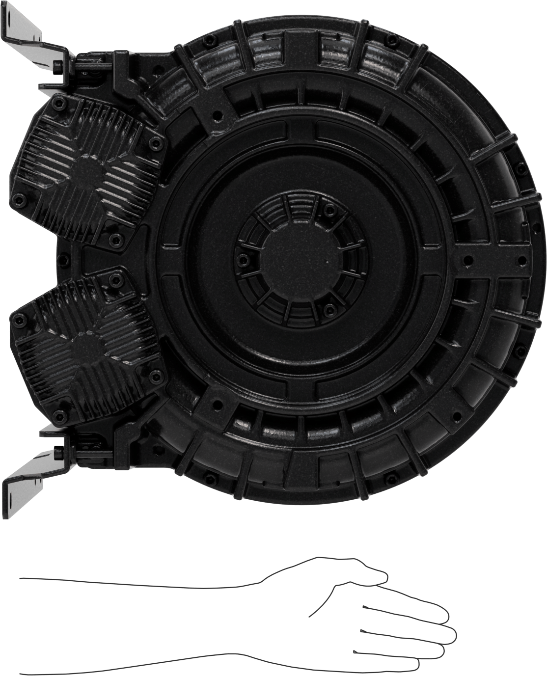 Yüksek Akışlı Düşük Basınçlı Sıkıştırılmış Hava Üfleyici, İki Aşamalı, 3 Phase, 208/230/460V AC, 7-1/2 hp