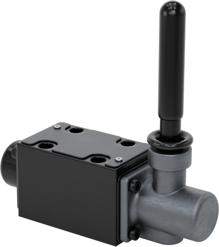 Yön Kontrol Blok Montajlı Hidrolik Valf, Toggle ile Çalıştırılan, Kapalı Konum, D03 NFPA Montajı