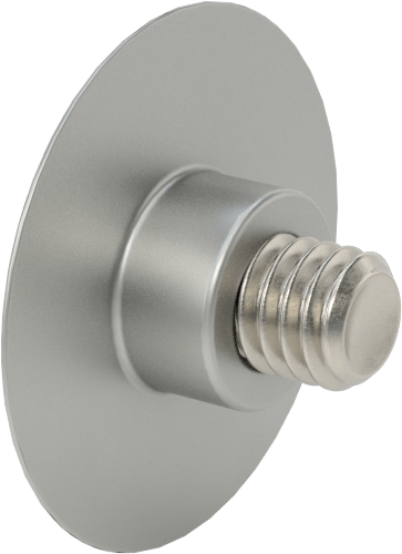 Düşük Profilli Tam Dişli Ayırıcı Kapak, 5/16“-18 x 1/2” Uzunlukta Ayar Vidası, 1-1/4" dış çaplı ara parçası için