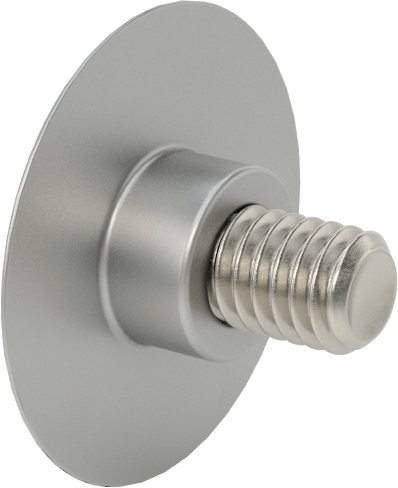 Düşük Profilli Tam Dişli Ayırıcı Kapak, 5/16“-18 x 5/8” Uzunlukta Ayar Vidası, 1-1/4" dış çaplı ara parçası için