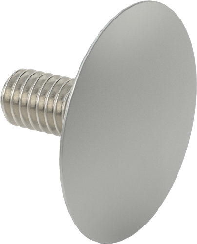 Düşük Profilli Tam Dişli Ayırıcı Kapak, 5/16“-18 x 3/4” Uzunlukta Ayar Vidası, 1-1/4" dış çaplı ara parçası için