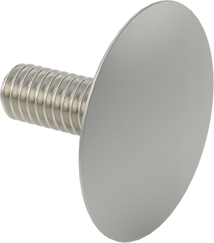 Düşük Profilli Tam Dişli Ayırıcı Kapak, 5/16“-18 x 7/8” Uzun Ayar Vidası, 1-1/4" dış çaplı ara parçası için