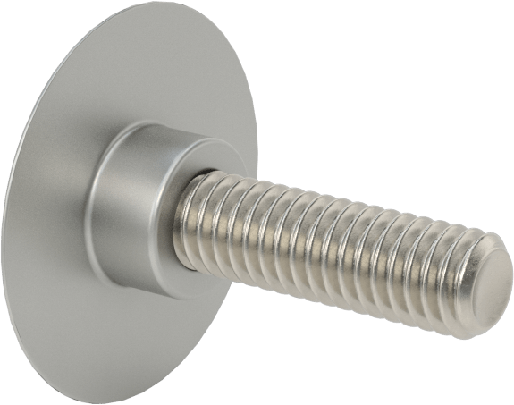 Düşük Profilli Tam Dişli Ayırıcı Kapak, 5/16“-18 x 1-1/4” Uzunlukta Vida, 1-1/4" dış çaplı ara parçası için