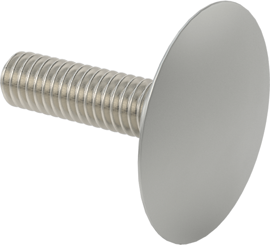 Düşük Profilli Tam Dişli Ayırıcı Kapak, 5/16“-18 x 1-1/4” Uzunlukta Vida, 1-1/4" dış çaplı ara parçası için