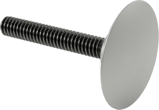 Düşük Profilli Tam Dişli Ayırıcı Kapak, 1/4“-20 x 1-13/16” Uzun Vida, 1-1/4" dış çaplı ara parçası için