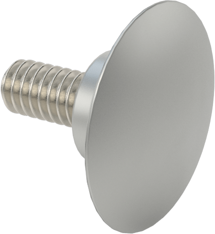 Düşük Profilli Tam Dişli Ayırıcı Kapak, 1/4“-20 x 3/4” Uzun Ayar Vidası, 1" Dış Çaplı Standoff için