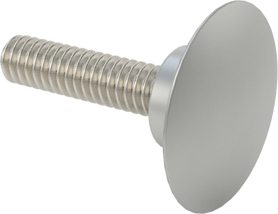 Düşük Profilli Tam Dişli Ayırıcı Kapak, 1/4“-20 x 1-1/4” Uzun Ayar Vidası, 1" Dış Çaplı Standoff için