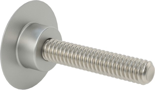 Düşük Profilli Tam Dişli Ayırıcı Kapak, 1/4“-20 x 1-1/2” Uzun Ayar Vidası, 1" Dış Çaplı Standoff için
