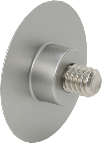 Düşük Profilli Tam Dişli Ayırıcı Kapak, 1/4“-20 x 1/2” Uzun Ayar Vidası, 1-1/4" dış çaplı ara parçası için