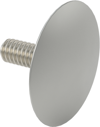 Düşük Profilli Tam Dişli Ayırıcı Kapak, 1/4“-20 x 3/4” Uzun Ayar Vidası, 1-1/4" dış çaplı ara parçası için