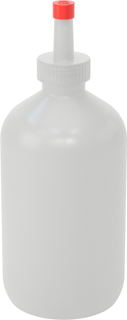 Dikdörtgen Nozullu Sıkma Şişesi, 16 FL oz Kapasite, 7-3/4" Yükseklik