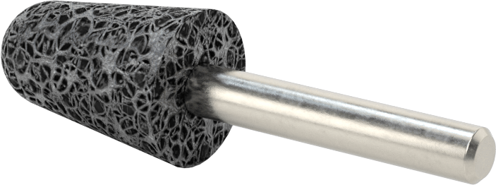 Paslanmaz Çelik için Taşlama Ucu, 1/4" Şaft Çapı, 3/4“ Çap x 1-1/8” Uzunlukta Başlık, 30 Kum