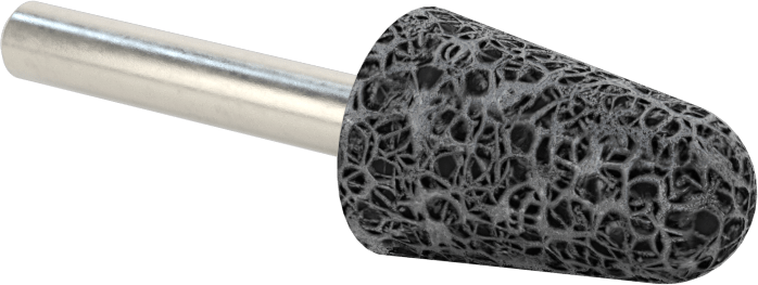 Paslanmaz Çelik için Taşlama Ucu, 1/4" Şaft Çapı, 3/4“ Çap x 1-1/8” Uzunlukta Başlık, 30 Kum