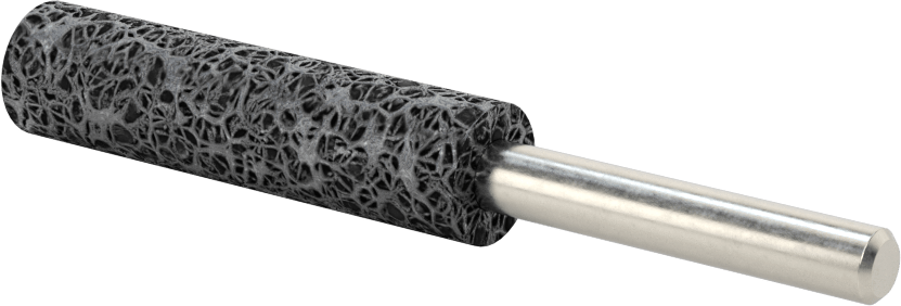Paslanmaz Çelik için Taşlama Ucu, 1/4" Şaft Çapı, 1/2“ Çap x 2” Uzunluk Baş, 30 Kum