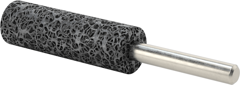 Paslanmaz Çelik için Taşlama Ucu, 1/4" Şaft Çapı, 5/8“ Çap x 2” Uzun Başlık, 30 Kum