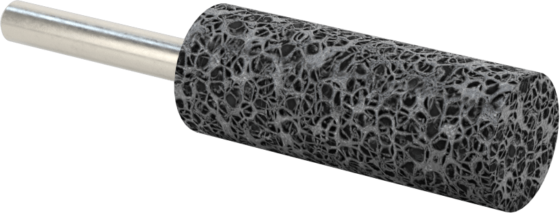Paslanmaz Çelik için Taşlama Ucu, 1/4" Şaft Çapı, 3/4“ Çap x 2” Uzunluk Baş, 30 Kum