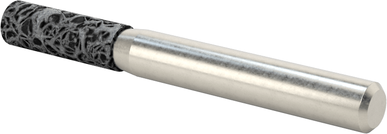 Paslanmaz Çelik için Taşlama Ucu, 1/4" Şaft Çapı, 1/4“ Çap x 3/4” Uzunlukta Başlık, 30 Kum
