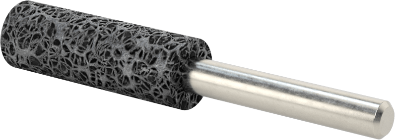 Paslanmaz Çelik için Taşlama Ucu, 1/4" Şaft Çapı, 1/2“ Çap x 1-1/2” Uzunlukta Başlık, 30 Kum