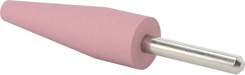 Paslanmaz Çelik için Taşlama Ucu, 1/4" Şaft Çapı, 3/4“ Çap x 2-1/2” Uzunlukta Başlık, 60 Kum